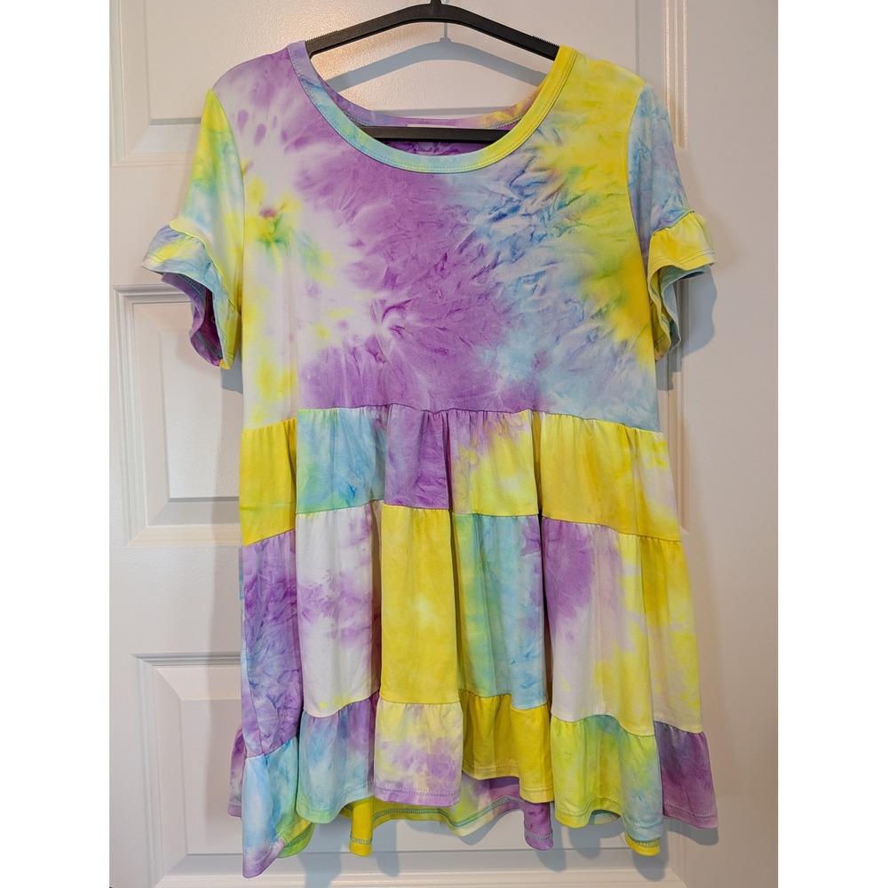 Oddi Tie-Dye Tiered Babydoll